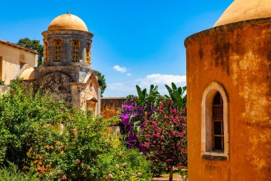 Yunanistan 'ın Girit kentindeki Agia Triad Manastırı