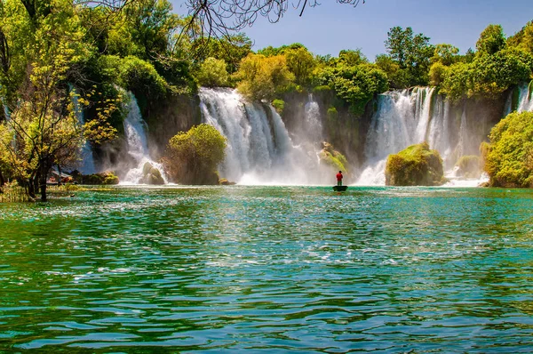 Kravice Watervallen Bosnië Herzegovina — Stockfoto