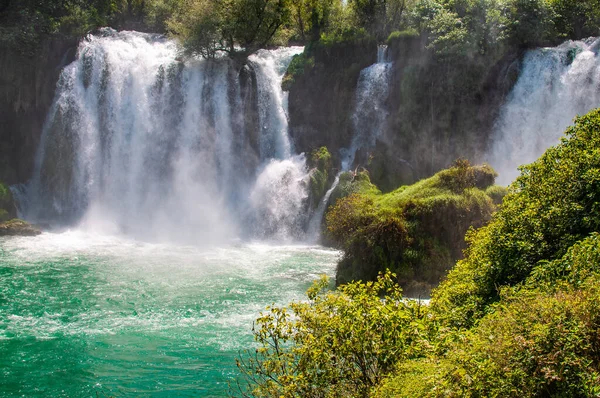 Kravice Vízesések Bosznia Hercegovinában — Stock Fotó