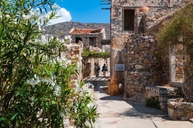 Spinalonga island in Crete in Greece clipart
