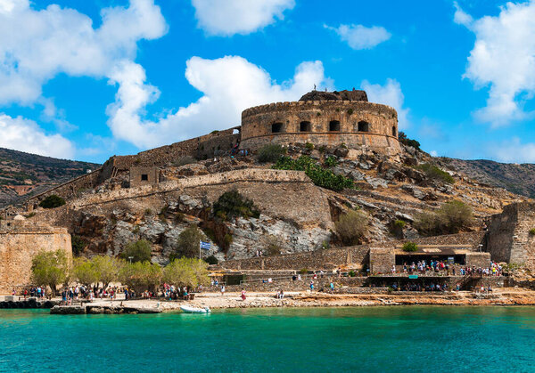 Spinalonga island in Crete in Greece