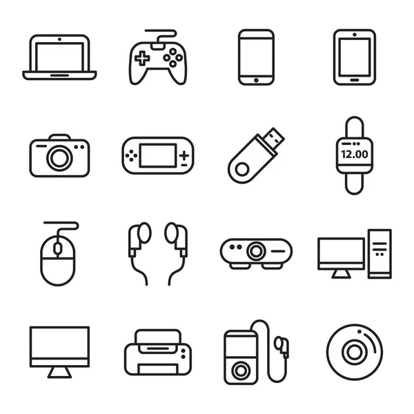 Gadget e icone del dispositivo — Vettoriale Stock