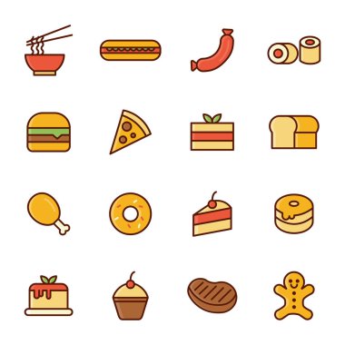 Yemek ve tatlı simgesi