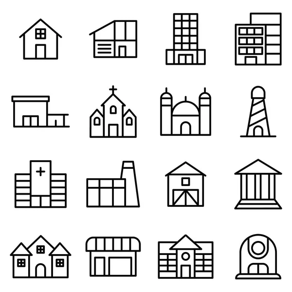 Immobilier et bâtiment — Image vectorielle