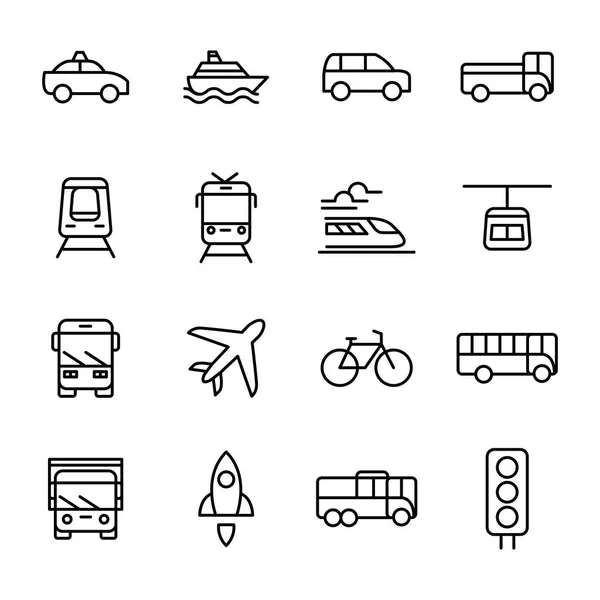 交通和车辆 — 图库矢量图片