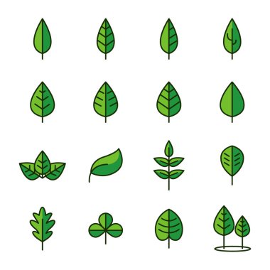 Yaprak vektör simgeleri ile ilgili