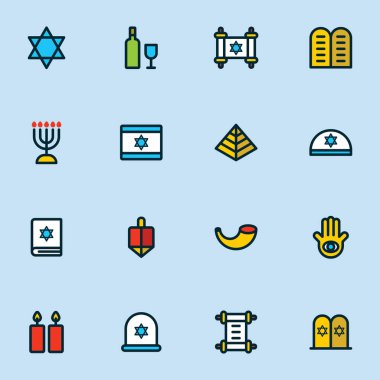 Hanuka Icons set