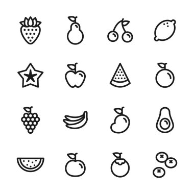 meyve satır simgeler