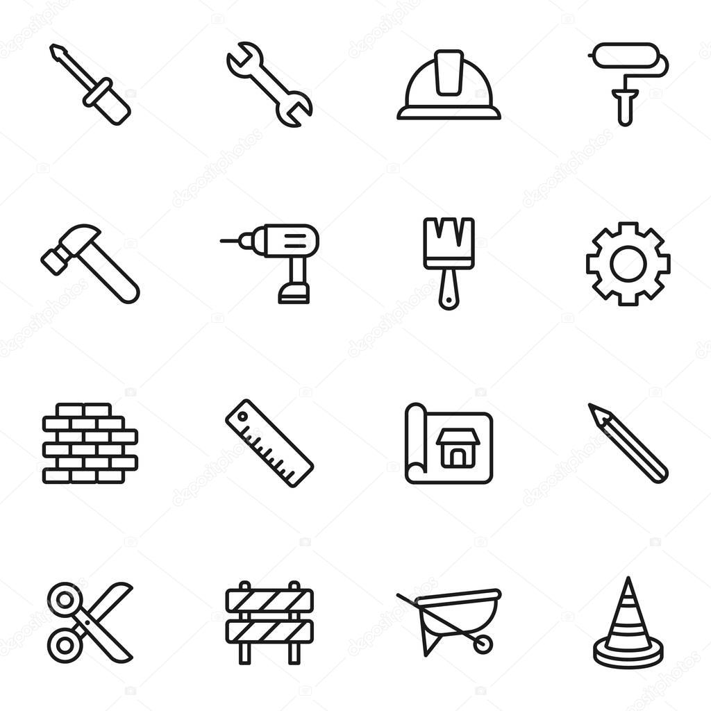 Flat web icons set