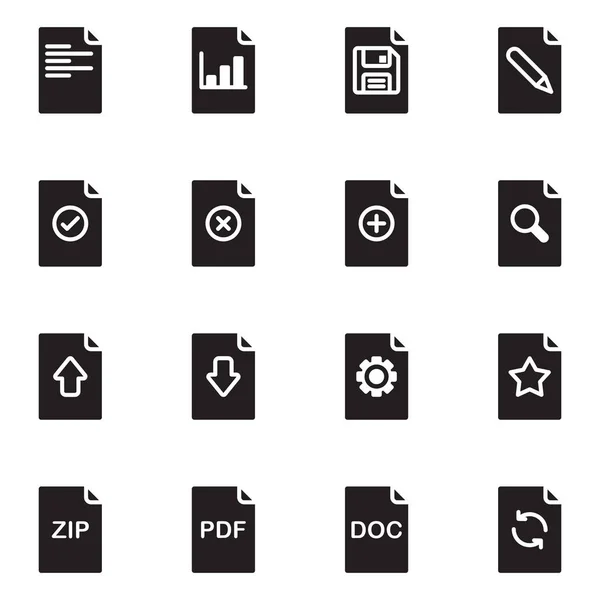 Archivo icono del documento conjunto — Vector de stock