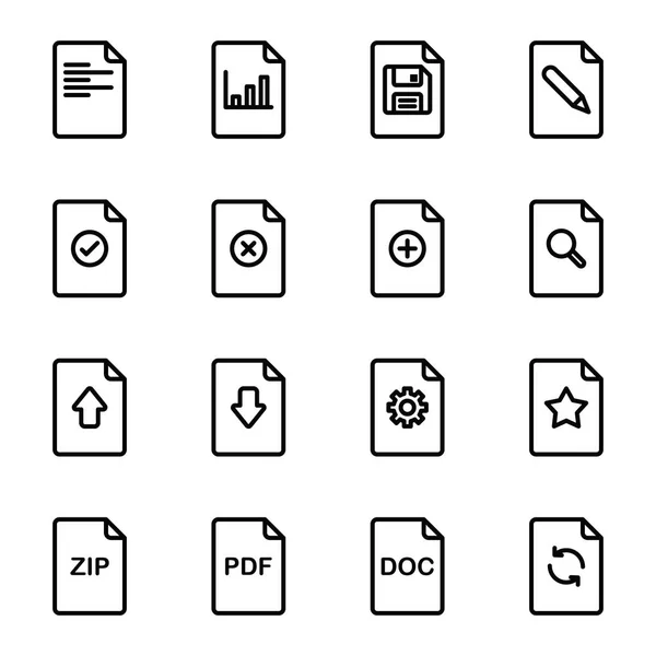 Archivo icono del documento conjunto — Vector de stock