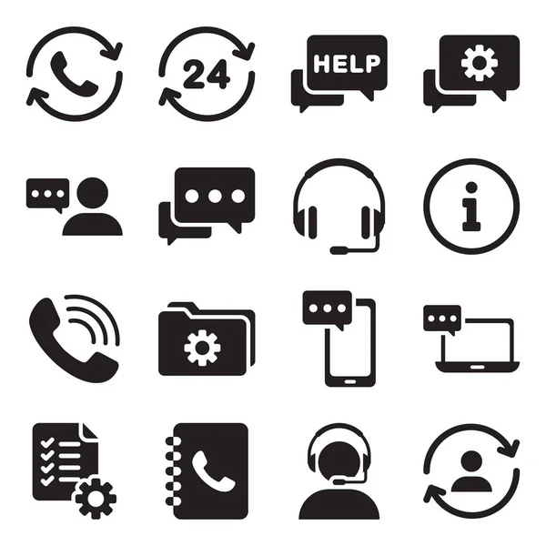 Pictogram van de vector van support service — Stockvector