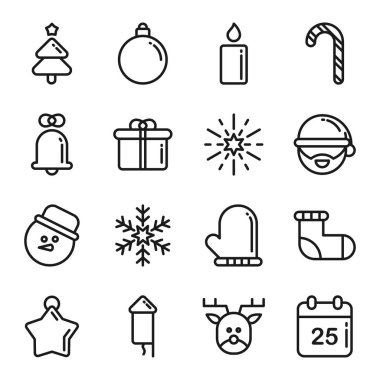 Noel ağacı simgesi toplama