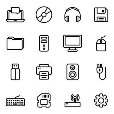 Teknoloji ve bilgisayar simgesi