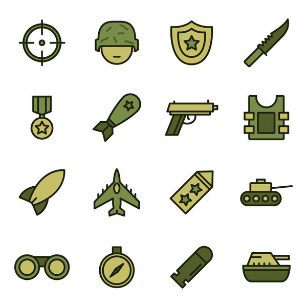 Военные и военные иконы
