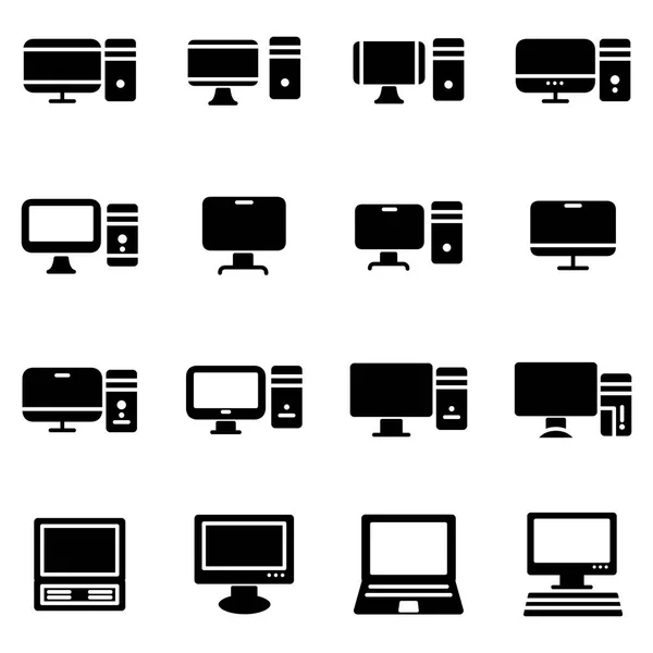 Icono de tecnología y ordenadores — Vector de stock