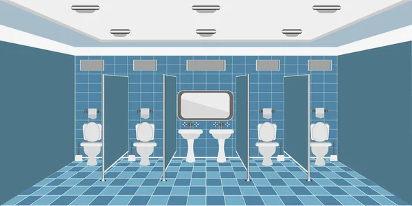 Public Toilet Interior Washbasins — Stock Photo, Image