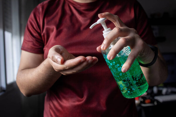 hand sanitizing gel at home