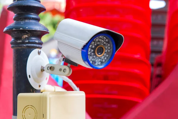 Beveiliging CCTV camera en stedelijke video, elektronisch apparaat — Stockfoto