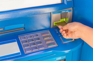 El Ekle kredi kartı Atm banka para makine için çekilme mo