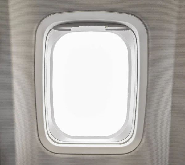Windows Avión en cabina de aviones enormes — Foto de Stock