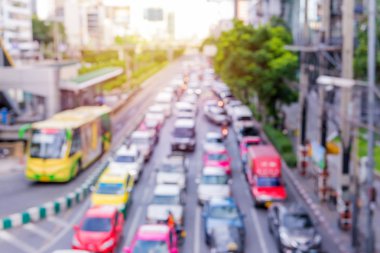 abstact bulanıklık bokeh akşam trafik jam şehir de yol