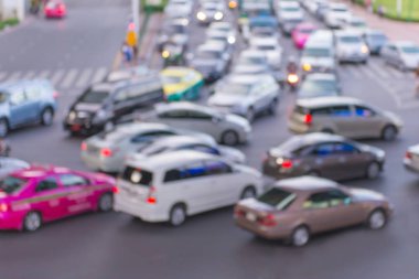 abstact bulanıklık bokeh akşam trafik jam şehir de yol