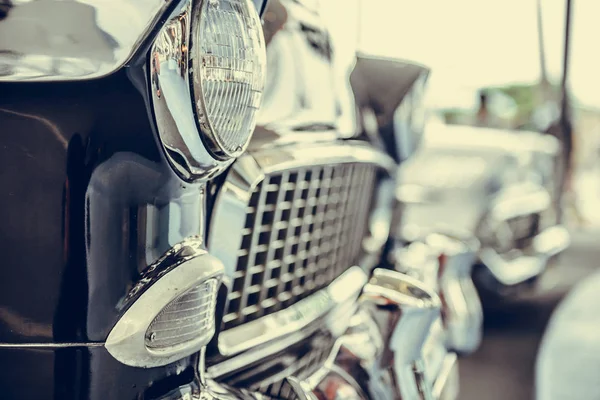 Headlight lamp of retro classic car vintage style — Stock Photo, Image