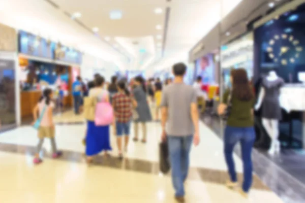 Blur People Walking in the corridor of business center — Stock Photo, Image