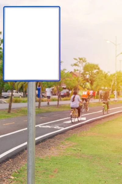 Bisiklet Parkı, açık s egzersiz için işareti billboard — Stok fotoğraf