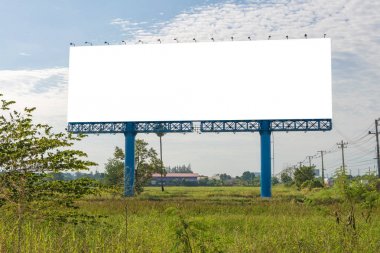 Billboard veya reklam afiş reklam kavramı backgr için