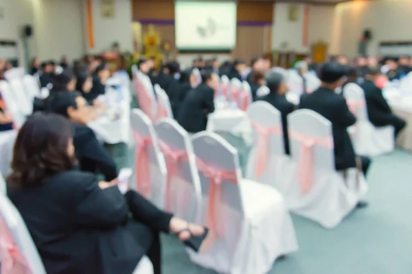 Verschwommenheit von Business-Konferenz und Präsentation in der Konferenz — Stockfoto