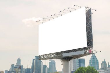 Billboard veya reklam afiş reklam kavramı backgr için