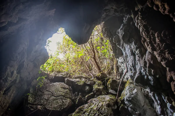 在 doiluang 清道, chchi, 一个废弃的心脏洞穴入口 — 图库照片