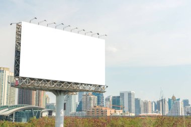 Billboard veya reklam afiş reklam kavramı backgr için