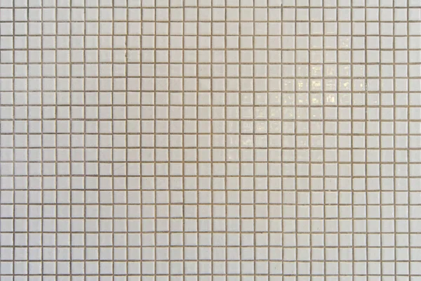 Azulejos de mosaico textura de la pared de blanco para el fondo —  Fotos de Stock