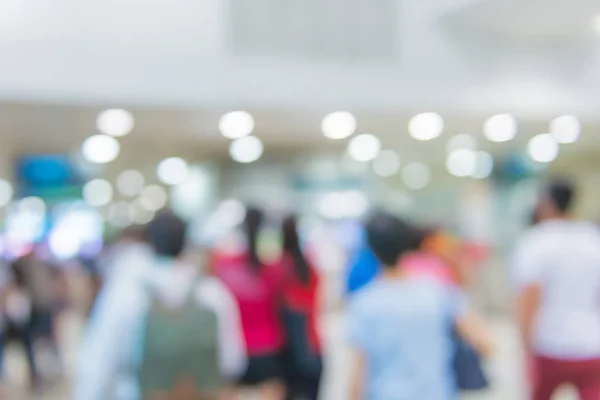 Blur People Walking in the corridor of business center — Stock Photo, Image