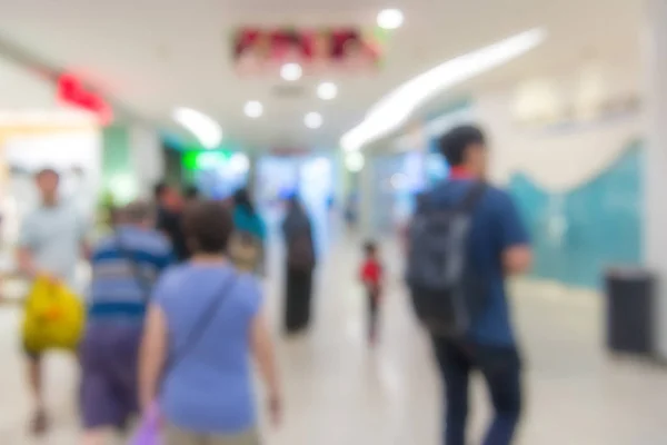 Blur People Walking in the corridor of business center — Stock Photo, Image