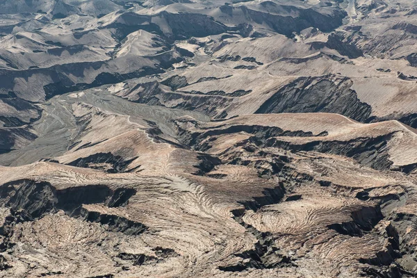 Camada Cinzas vulcânicas como terra de areia do vulcão Monte Bromo (Gunung — Fotografia de Stock