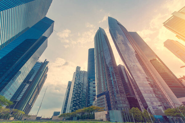 Contemporary Architecture Office Building In The City, Perspecti