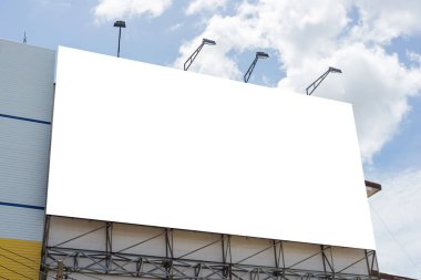 Billboard veya reklam afiş reklam co için bina