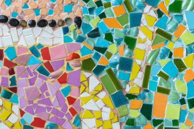 Arka plan için renkli soyut Mozaik çini