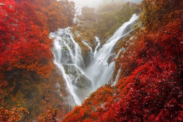 Pitugro водоспад часто називають серце форми водоспади Ум — стокове фото