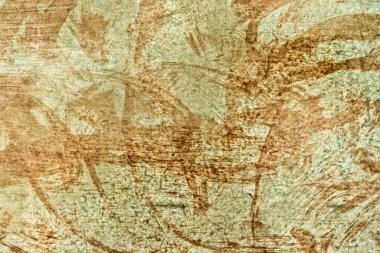 Metal plaka arkaplan olarak pas dokusu