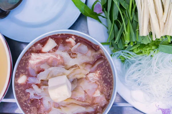 Carne Para Cozido Fogão Churrasco Coreano — Fotografia de Stock