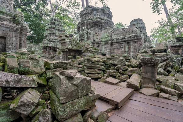 Taphom Castle Oder Prasat Prohm Tempel Angkor Siem Ernten Kambodscha — Stockfoto