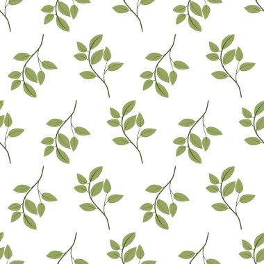 Parmak izi tasarımı, kumaş, ambalaj kağıdı için kusursuz yaprak deseni.