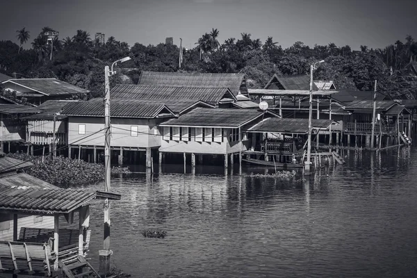 Boat Travel Canal Bangkok Thailand Общественный Канал Бангкоке Таиланд Тайские — стоковое фото