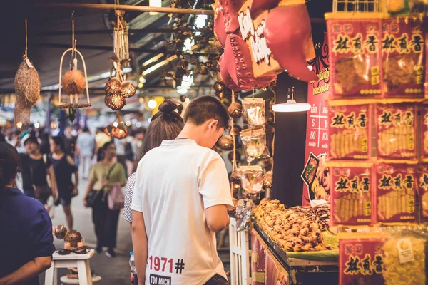 Październik 2019 Bangkok Tajlandia Dostawca Żywności Weekendowym Rynku Chatuchak Bangkoku — Zdjęcie stockowe