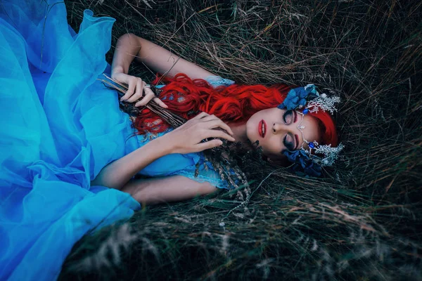 秋の森の妖精 — ストック写真